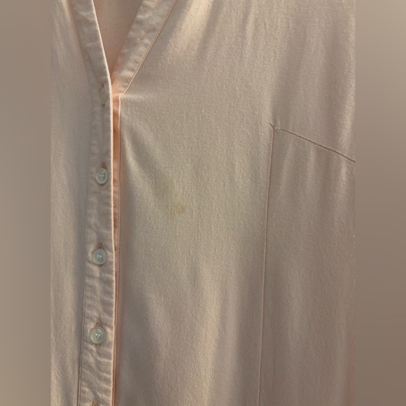 Isabella Oliver Cranleigh Pink Button Down 100% Viscose Maternity Shirt Sz 6 - Picture 5 of 5